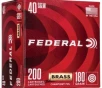 Federal Champion  40 S W 180 grain FMJ Full Metal Jacket 1000 FPS  200 rd box 