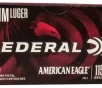 Federal American Eagle 9mm 115 grain FMJ Full Metal Jacket 1180 FPS  100 rd box 