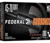 Federal Subsonic 45-70 GOVT  300 grain Bonded Hollow Point Fusion  20 rd box 
