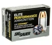 SIG SAUER Elite Performance V-Crown 9mm Handgun Ammunition 20 Round Box