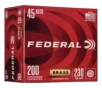 Federal Champion Brass FMJ 45 ACP Handgun Ammunition 200 Round Box