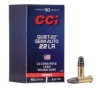CCI Quiet-22 Rimfire Target 22 Long Rifle Rimfire Ammunition 50 Round Box