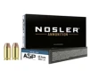 Nosler ASP Hollow Point 45 ACP Handgun Ammunition 50 Round Box