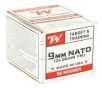 Winchester USA Target   Training FMJ 9mm Handgun Ammunition 50 Round Box