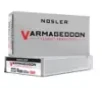 Nosler Varmageddon Flat Base Hollow Point 223 Remington Rifle Ammunition 20 Round Box