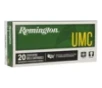 Remington UMC FMJ 308 Winchester Rifle Ammunition 20 Round Box