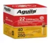 Aguila Super Extra High Velocity 40 gr 22 LR Ammunition 250 Box