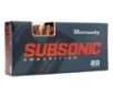 Hornady Sub-X Subsonic 338 ARC Rifle Ammunition 20 Round Box