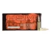 HSM Match Sierra MatchKing BTHP 308 Winchester Rifle Ammunition 20 Round Box