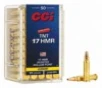 CCI TNT JHP Varmint 17 HMR Rimfire Ammunition 50 Round Box