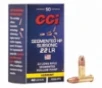 CCI Segmented HP Subsonic 22 Long Rifle Rimfire Ammunition 50 Round Box