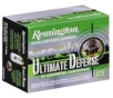 Remington Ultimate Defense Full Size 40 S W Handgun Ammunition 20 Round Box