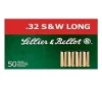 Sellier   Bellot 32 S W Long 100 Gr WC 50 bx Rifle Ammunition 50 Round Box