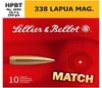 Sellier   Bellot Match HPBT Precision 338 Lapua Magnum Rifle Ammunition 10 Round Box