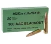 MagTech Ammunition S B Ammo 300 Blackout 147gr 20Rds Box 50Box Case Rifle Ammunition 20 Round Box