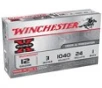 Winchester Super-X 12ga 3  24 Pellets  1 Buckshot 5 bx
