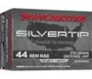 Winchester Silvertip 44 Remington Magnum Handgun Ammunition 20 Round Box