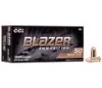 Blazer Ammunition Blazer Brass FMJ 9mm Handgun Ammunition 500 Round Box