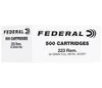 Federal Bulk Rifle FMJ 223 Remington Rifle Ammunition 500 Round Box