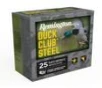 Remington Duck Club Steel 20 Gauge Shotshells 25 Round Box