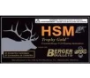 HSM Trophy Gold Extended Range Berger VLD 300 Winchester Short Magnum Rifle Ammunition 20 Round Box