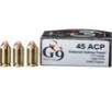G9 Defense External Hollow Point 45 ACP Handgun Ammunition 20 Round Box