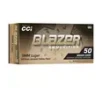 Blazer Ammunition Blazer Brass HP 9mm Handgun Ammunition 50 Round Box