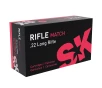 SK Ammunition  22 LR Rifle Match 40gr Ammunition Box of 50rds 420408