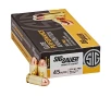 Sig Sauer Ammo 45 Auto 230gr Elite Ball FMJ 50 Box E45BA3-50