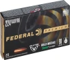 Federal GM224VLK1 Premium Gold Medal Sierra MatchKing Boat Tail Hollow Point 90 Grain  224 Valkyrie 2700 fps