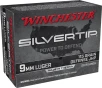 Winchester W9MMST Silvertip Defense Silvertip Jacket Hollow Point 115 Grain 9mm Luger Parabellum 1225 fps