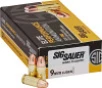 Sig Sauer Elite Ball Performance Pistol Ammo 9mm 124 gr  FMJ 50 rd 