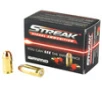 STREAK Ammunition Visual Ammunition 45 ACP 230 Grain Total Metal Coating Non-Incendiary Tracer 20 Round Box 45230TMC-STRK-RED