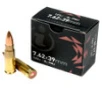 IGMAN BRASS CASE 7 62X39 15RD 123GR FMJ