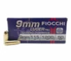 Fiocchi 9mm Luger 115 gr Full Metal Jacket  FMJ 