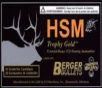 HSM 300WBY185 Trophy Gold Extended Range 300 Wthby Mag 185 gr Berger Hunting VLD Match  BHVLDM  20 Per Box  20 Cs