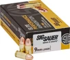 Sig Sauer Elite Ball Performance Pistol Ammo 9mm 124 gr  FMJ 50 rd 