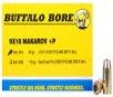 Buffalo Bore Ammunition 34A20 Personal Defense Strictly Business 9x18 Makarov  P 95 gr Jacketed Hollow Point  JHP  20 Per Box  12 Cs