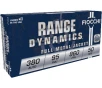 Fiocchi Range Dynamics Pistol Ammo 380 ACP 95 gr  FMJ 50 rd  960 FPS