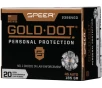 Speer 23964GD Gold Dot Personal Protection Hollow Point 185 Grain  45 ACP Auto 1050 fps