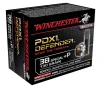 Winchester S38PDB PDX1 Defender  P Bonded Jacket Hollow Point 130 Grain  38 Special 950 fps