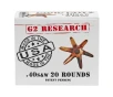 G2 Research Civic Duty 40S W 122 Grain Lead Free Copper 20 Round Box California Certified Nonlead Ammunition G00620 1000 FPS