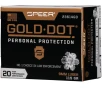 Speer Gold Dot Personal Protection Pistol Ammo 9mm 115 gr  HP 20 rd  1210 FPS
