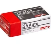 Aguila 1E252110 Target   Range Full Metal Jacket 50 Grain  25 ACP 755 fps