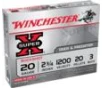 Winchester Ammo XB203VP Super X 20Gauge 2 75  20Pellets 3Buck Shot 15 Per Box 10 Case  Value Pack 1200 FPS