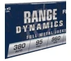Fiocchi Range Dynamics  380 Auto 95gr FMJ     50 Rounds