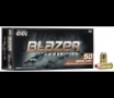 CCI 5210 Blazer Brass 40 S W 165 gr Full Metal Jacket Flat Nose  FMJFN  50 Bx  20 Cs