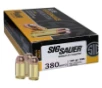 Sig Sauer E380B150 Elite Ball 380 ACP 100 gr Full Metal Jacket  FMJ  50 Rd