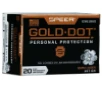 Speer Ammo 23619GD Gold Dot Personal Protection 9mm Luger 147 gr Hollow Point  HP  20 Rd