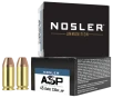 Nosler ASP Suppressor Ready Handgun Ammo 45 ACP 230 gr  HG JHP 20 rd 